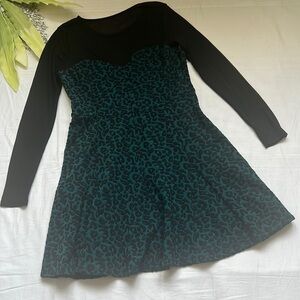 ⭐️nwt Dynamite Sheer Yoke Fit and Flare Dress⭐️
